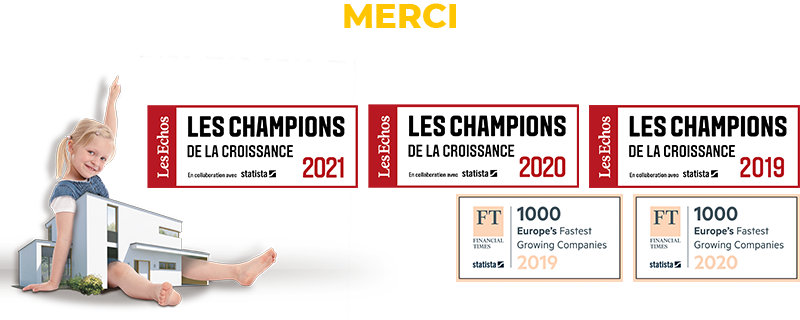 Merci de nous avoir fait grandir si vite ! Champions de la croissance