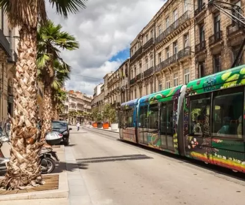 Un tramway de Montpellier Un tramway de Montpellier