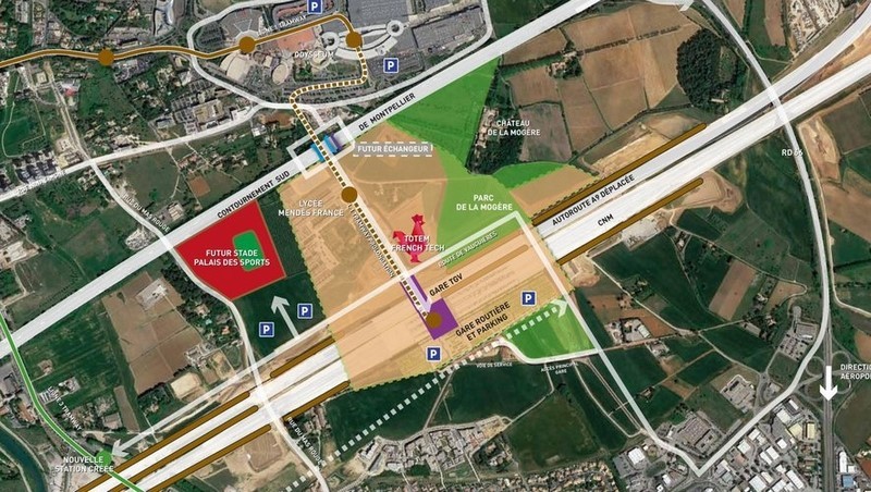 Cambacérès prévoit déjà de s'étendre à l'Ouest du lycée Mendès-France, pour un projet de stade et de palais des sports