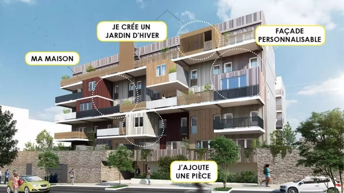 La résidence Chrysalide aux Grisettes, telle qu'elle pourrait être modelée par ses futurs habitants La résidence Chrysalide aux Grisettes, telle qu'elle pourrait être modelée par ses futurs habitants