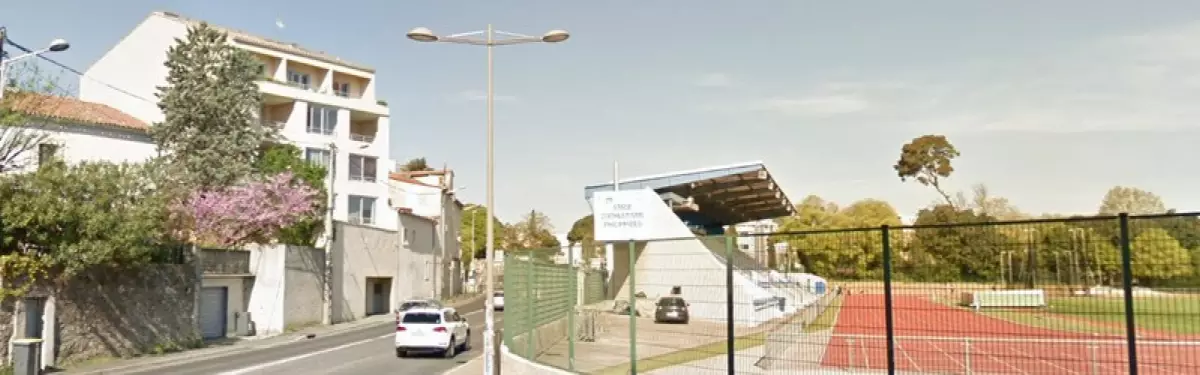 Le stade Philippidès vu depuis la rue Croix Catelan Le stade Philippidès vu depuis la rue Croix Catelan