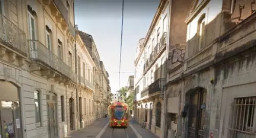 La ligne de tramway à Gambetta La ligne de tramway à Gambetta