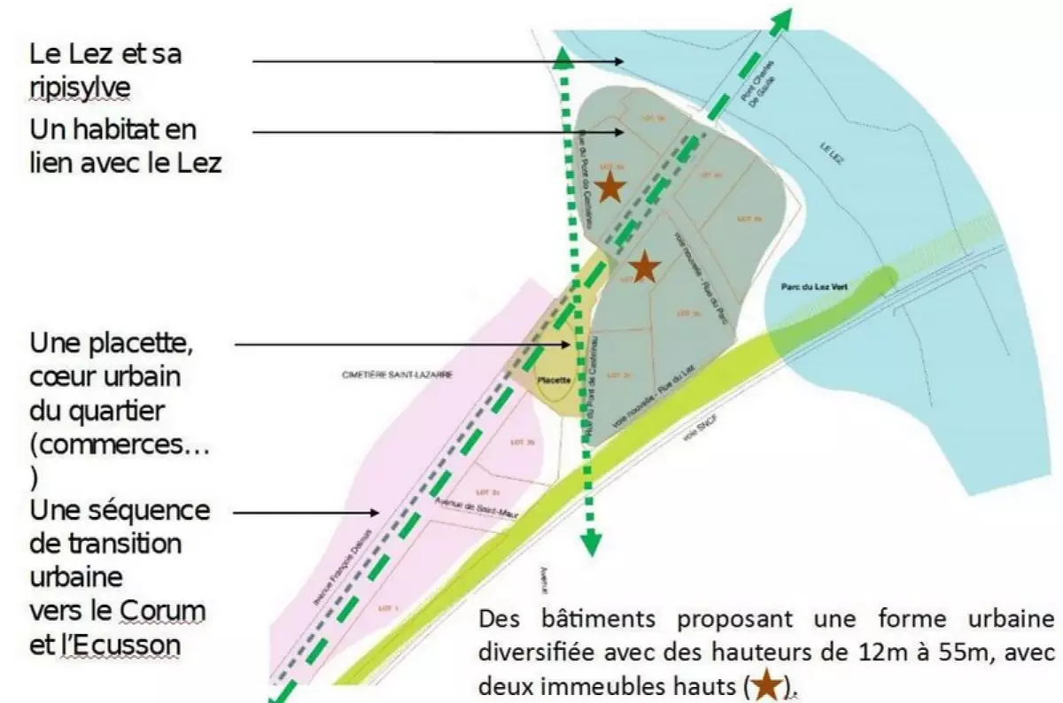 Plan de la future ZAC François Delmas Plan de la future ZAC François Delmas