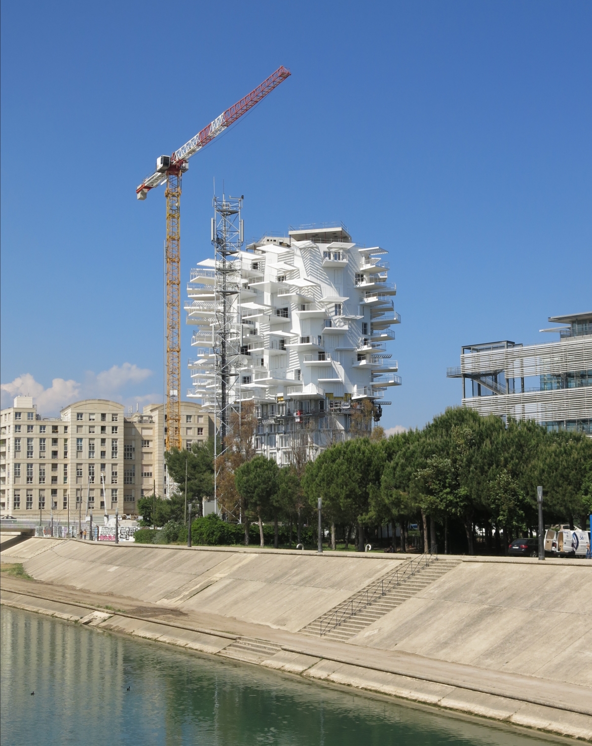 le projet arbre blanc en construction à Montpellier