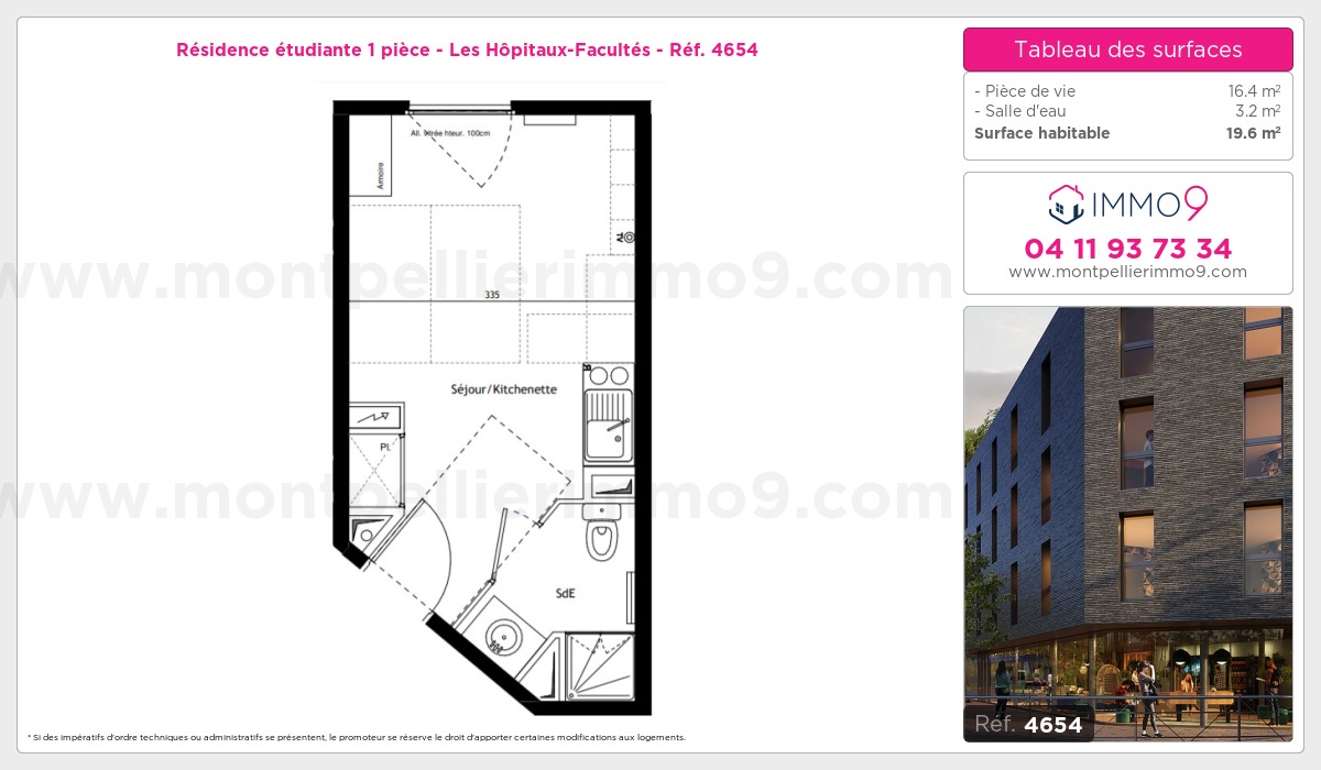 Plan et surfaces, Programme neuf  Référence n° 