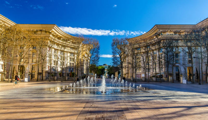 Montpellier architecture - La place du Nombre d’Or à Montpellier