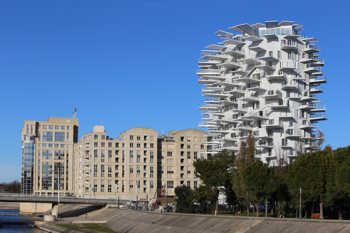 L'Arbre Blanc, élu plus bel immeuble résidentiel du monde en 2020 projet l'arbre blanc à montpellier