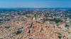 Vue aérienne de la ville de Montpellier