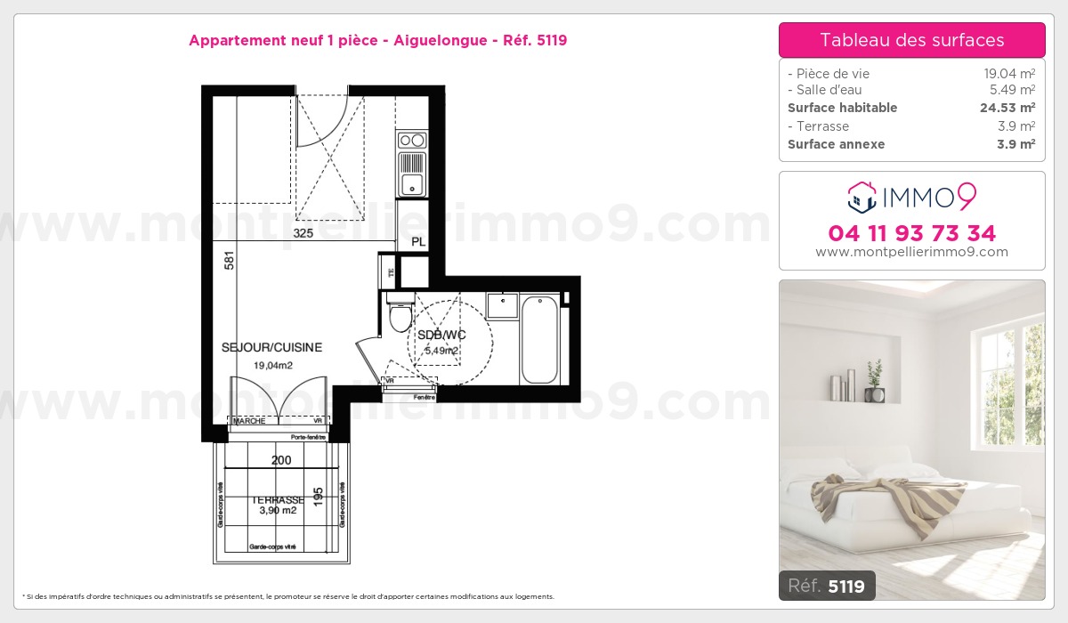 Plan et surfaces, Programme neuf  Référence n° 