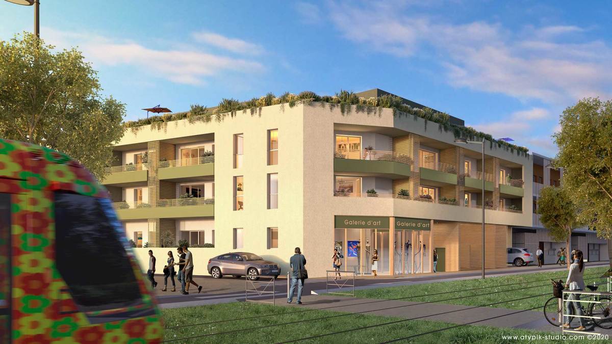 Programme neuf Castel Art : Appartements neufs à Castelnau-le-Lez référence 5121, aperçu n°0