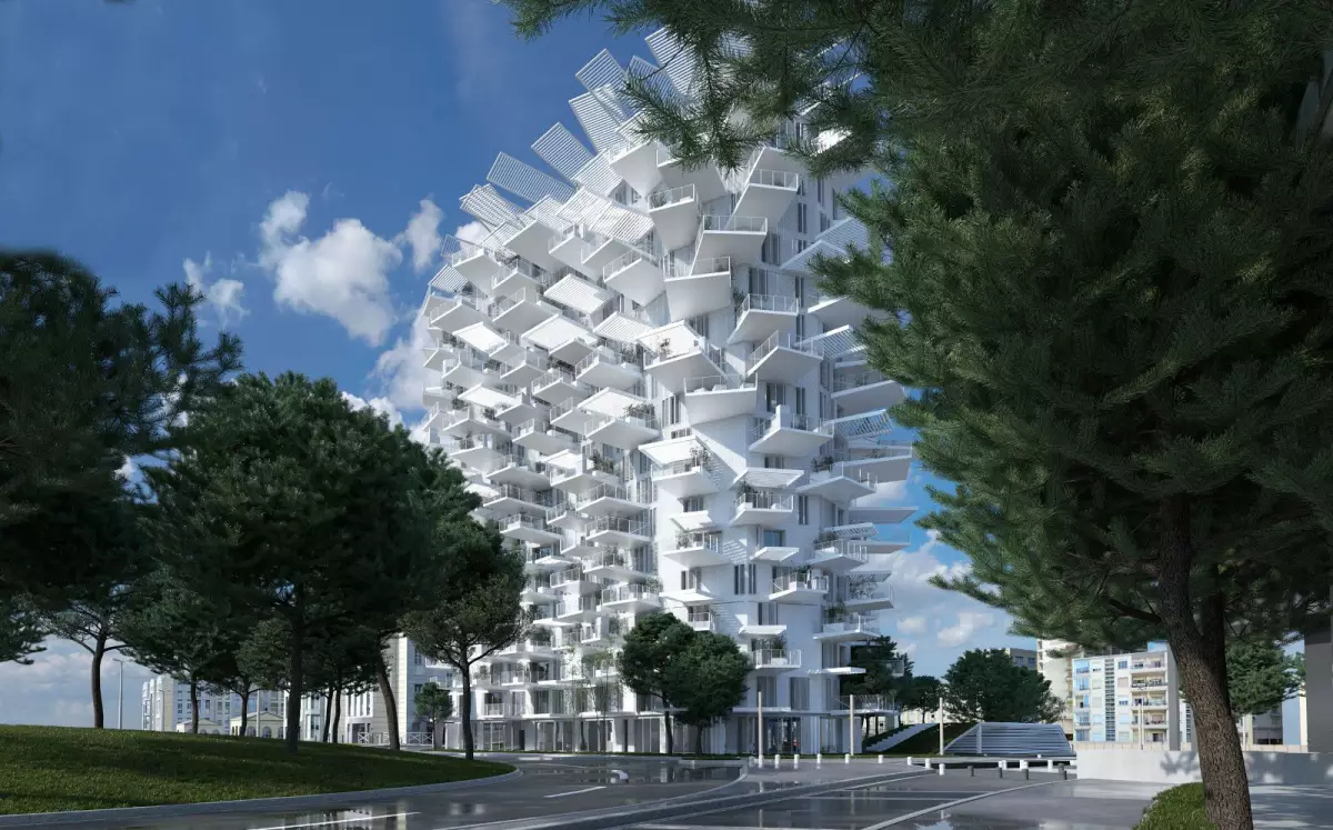 L’Arble Blanc - la réalisation de Sou Fujimoto ne laisse personne indifférent à Montpellier Montpellier architecture - Viseul 3D de l’Arbre Blanc à Montpellier