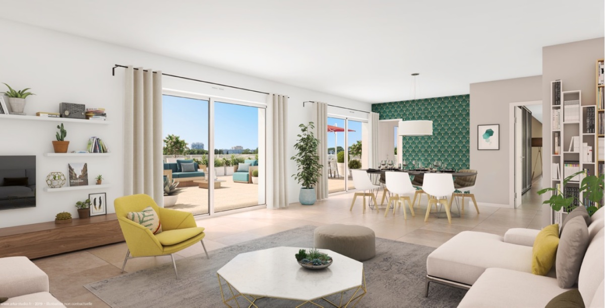 Programme neuf Domaine d'Antonin : Appartements neufs à Port marianne référence 5288, aperçu n°3