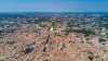 Marché immobilier à Montpellier - Vue aérienne de la ville de Montpellier.