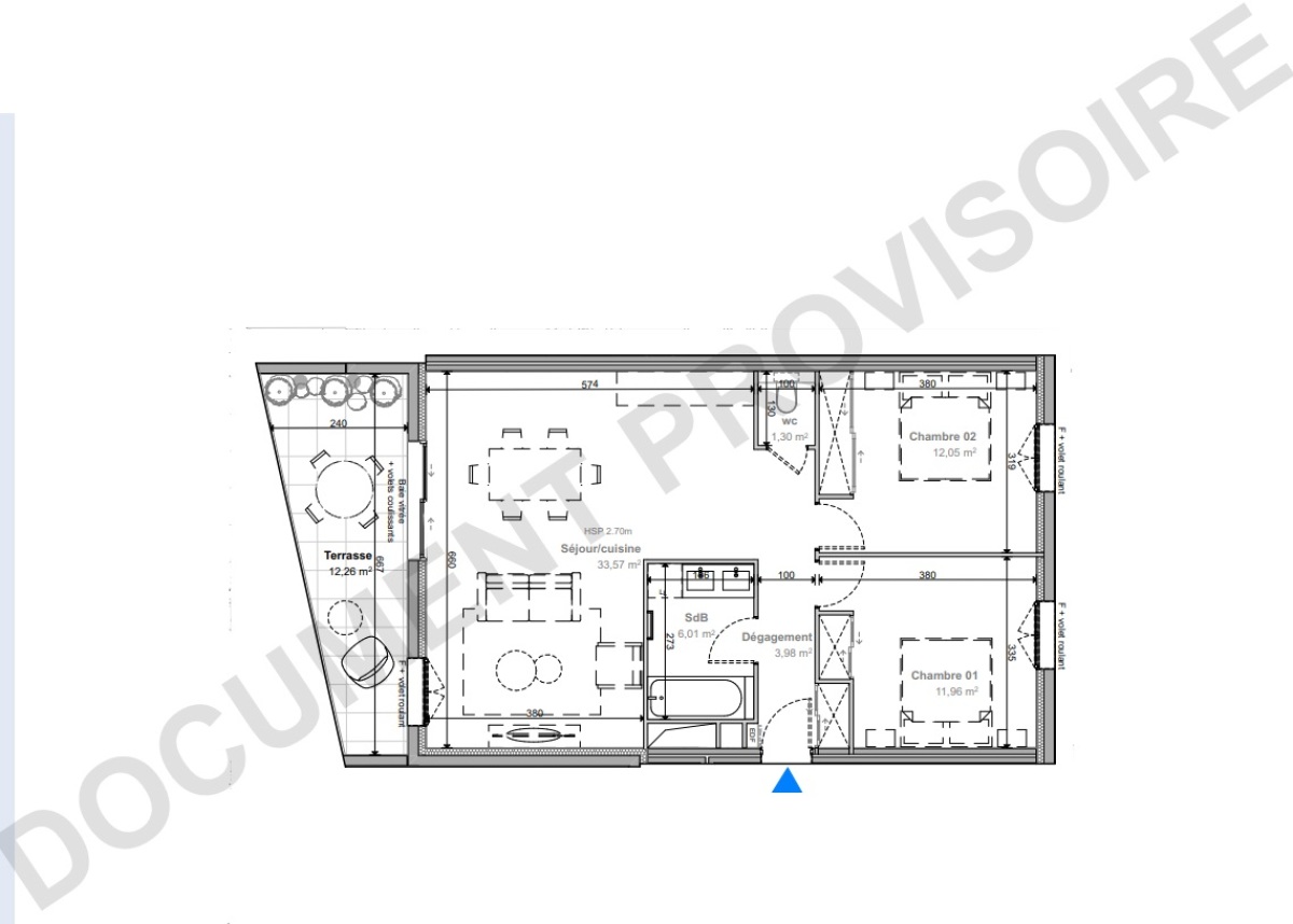 Plan et surfaces, Programme neuf Valergues Référence n° 5484