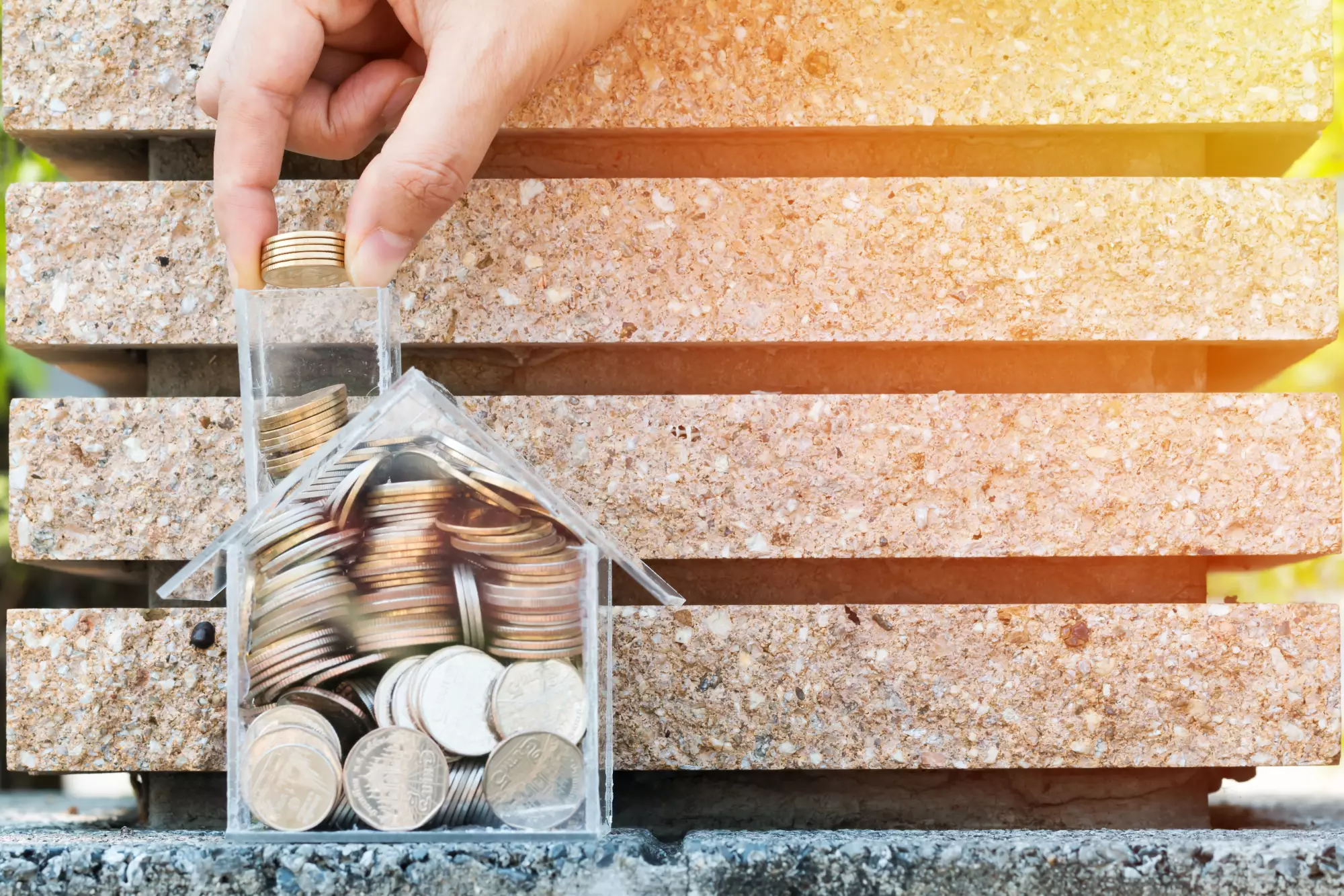 Illustration du concept de prêt immobilier pour l'achat d'une maison