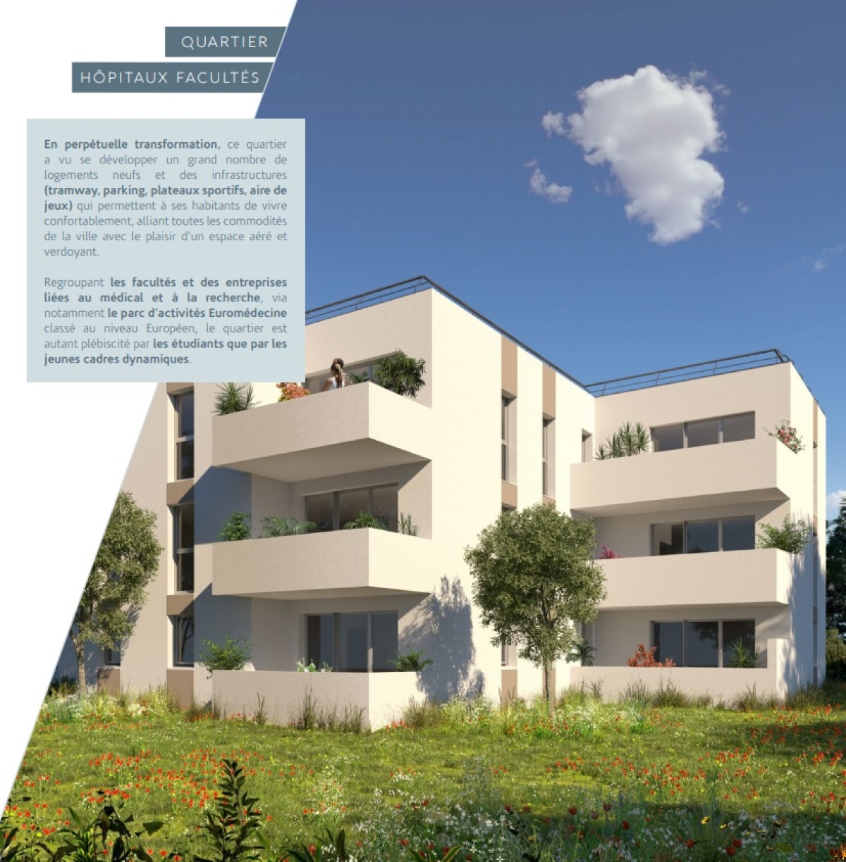 Programme neuf Campus Apothicaire : Appartements neufs à Les Hôpitaux-Facultés référence 5532, aperçu n°2