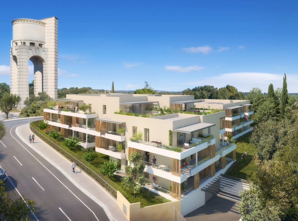 vue sur la résidence Parc Elysée à Castelnau-le-Lez Urbat – Résidence Parc Élysée dans la commune de Castelnau-le-Lez