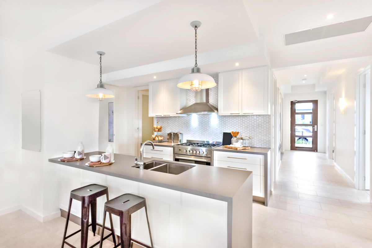 Les appartements neufs disposent de prestations modernes et de belles cuisines location appartement montpellier - Cuisine lumineuse dans un appartement moderne