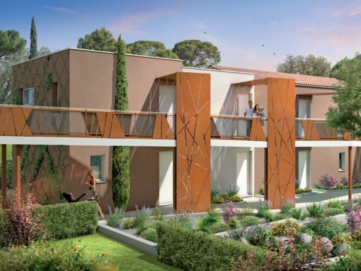 vue sur la résidence Terra Jazz à Montpellier Bouygues Immobilier – Résidence Terra Jazz dans le quartier des Martelles