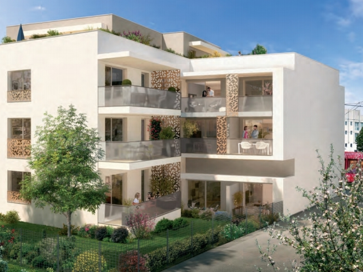 vue sur la résidence Nauvia à Castelnau-le-Lez Urbis – Résidence Nauvia dans la commune de Castelnau-le-Lez