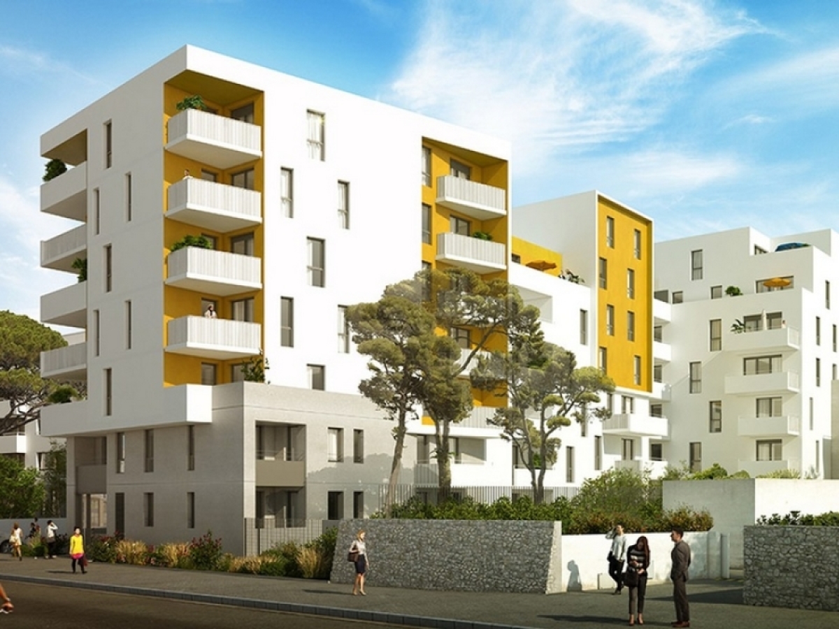 vue sur la résidence 216 dans le quartier des Cévennes Urbat – Résidence 216 dans le quartier des Cévennes à Montpellier
