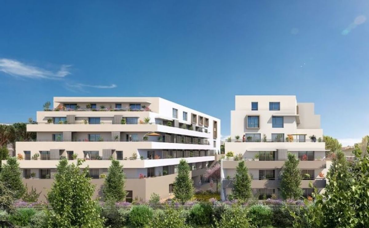 Vue sur une résidence du quartier Alco à Montpellier Theseis - Résidence à Alco