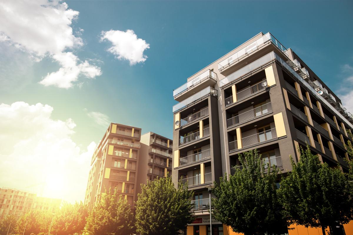 Le mouvement Proptech œuvre pour la transition digitale du secteur de l’immobilier French Proptech – Image d’un immeuble de logements