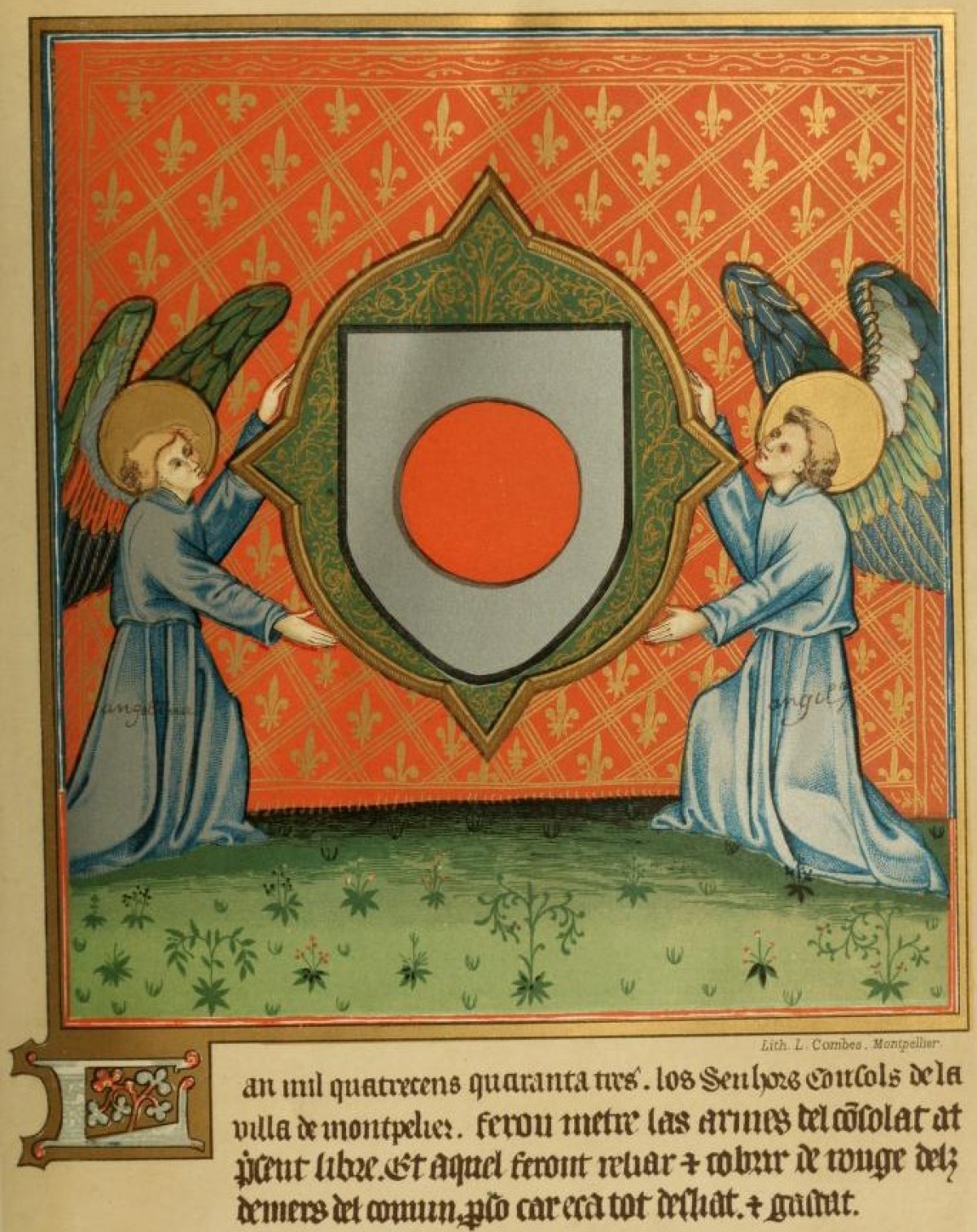 Toute l’histoire de Montpellier Histoire de Montpellier - Les Armes de Montpellier (1443)