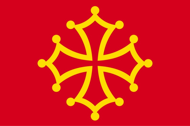 La langue occitane montpelliéraine - Drapeau Occitan