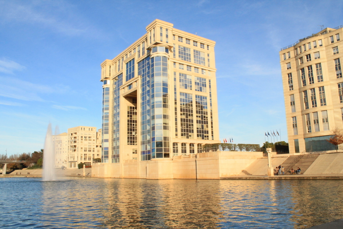 Le quartier de Port Marianne offre un riche parc immobilier Collège Port Marianne – vue les bâtiments de Port Mariannr