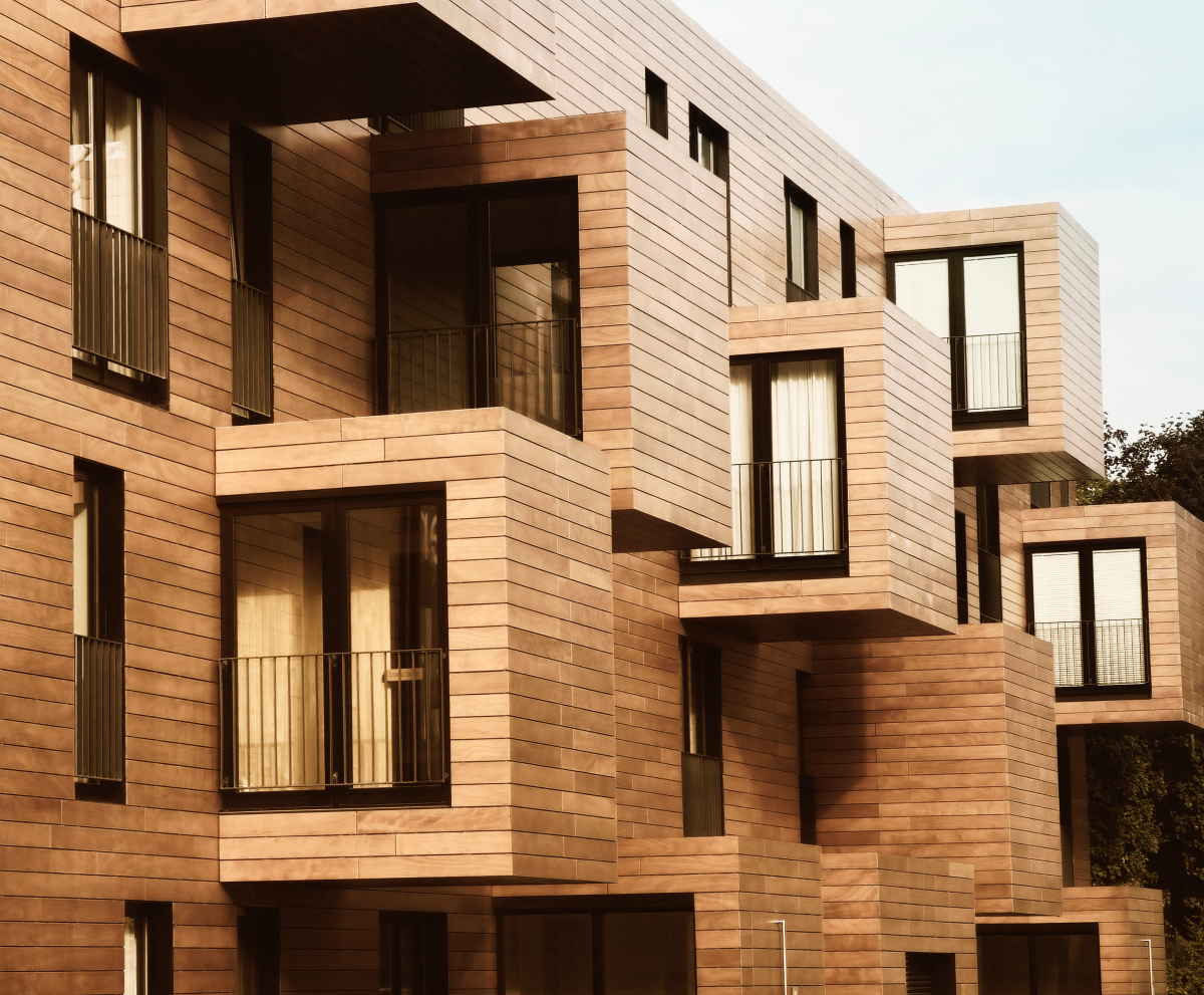 Le bois est un matériau biosourcé de plus en plus utilisé dans l’immobilier neuf Matériaux bisourcés - résidence neuve en bois