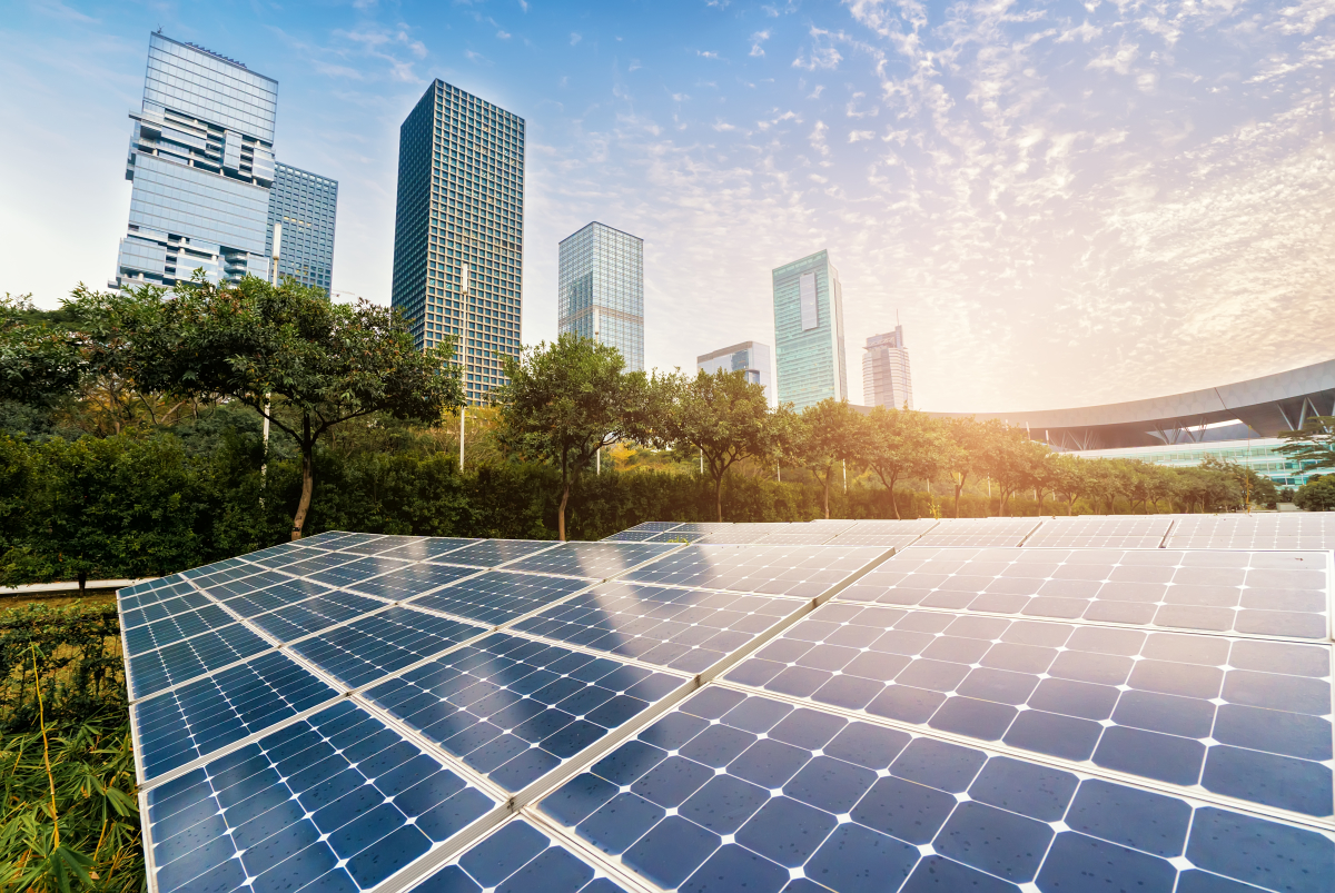 réhabilitation archives départementales montpellier – des panneaux solaires installés en lisière d’un parc