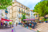 marché immobilier montpellier – les terrasses de cafés dans le centre-ville de Montpellier