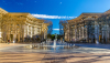 Une fontaine dans le quartier Antigone à Montpellier