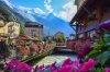 Nouveau zonage loi Pinel 2022 – Vue fleurie sur la ville de Chamonix-Mont-Blanc