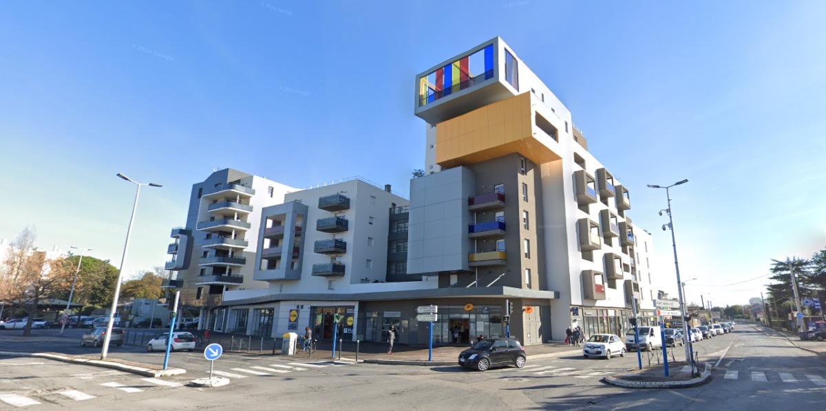 Le quartier de la Pompignane est en pleine mutation Berges du Lez – Un immeuble dans le quartier de la Pompignane
