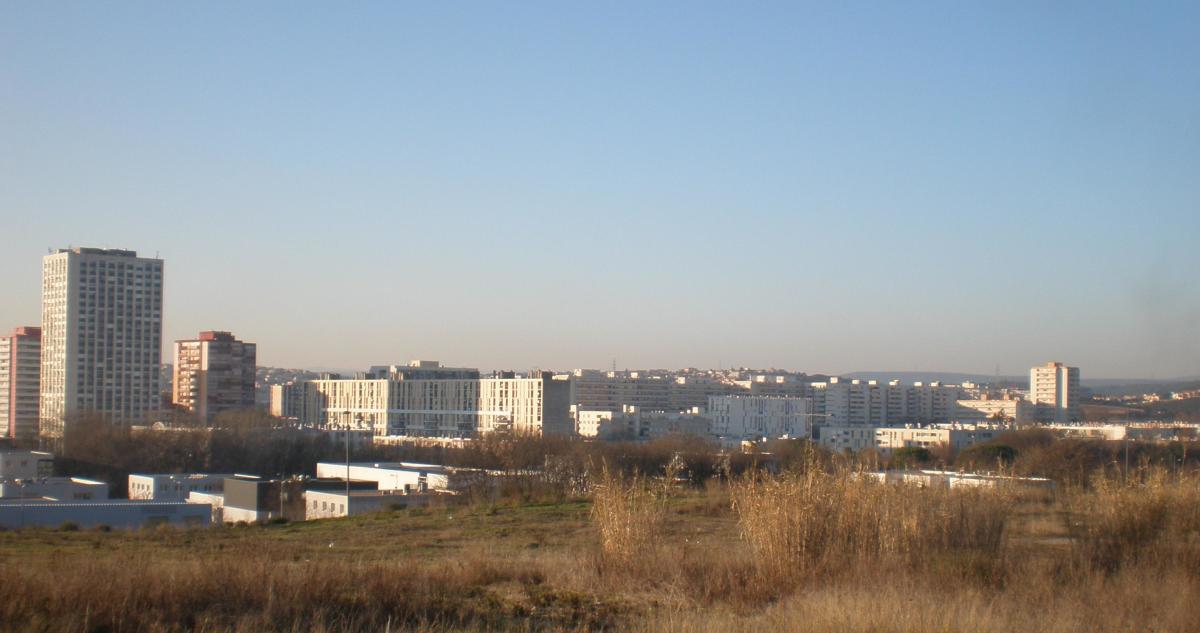 Quartier Mosson Montpellier – Vue d’ensemble du quartier de la Mosson