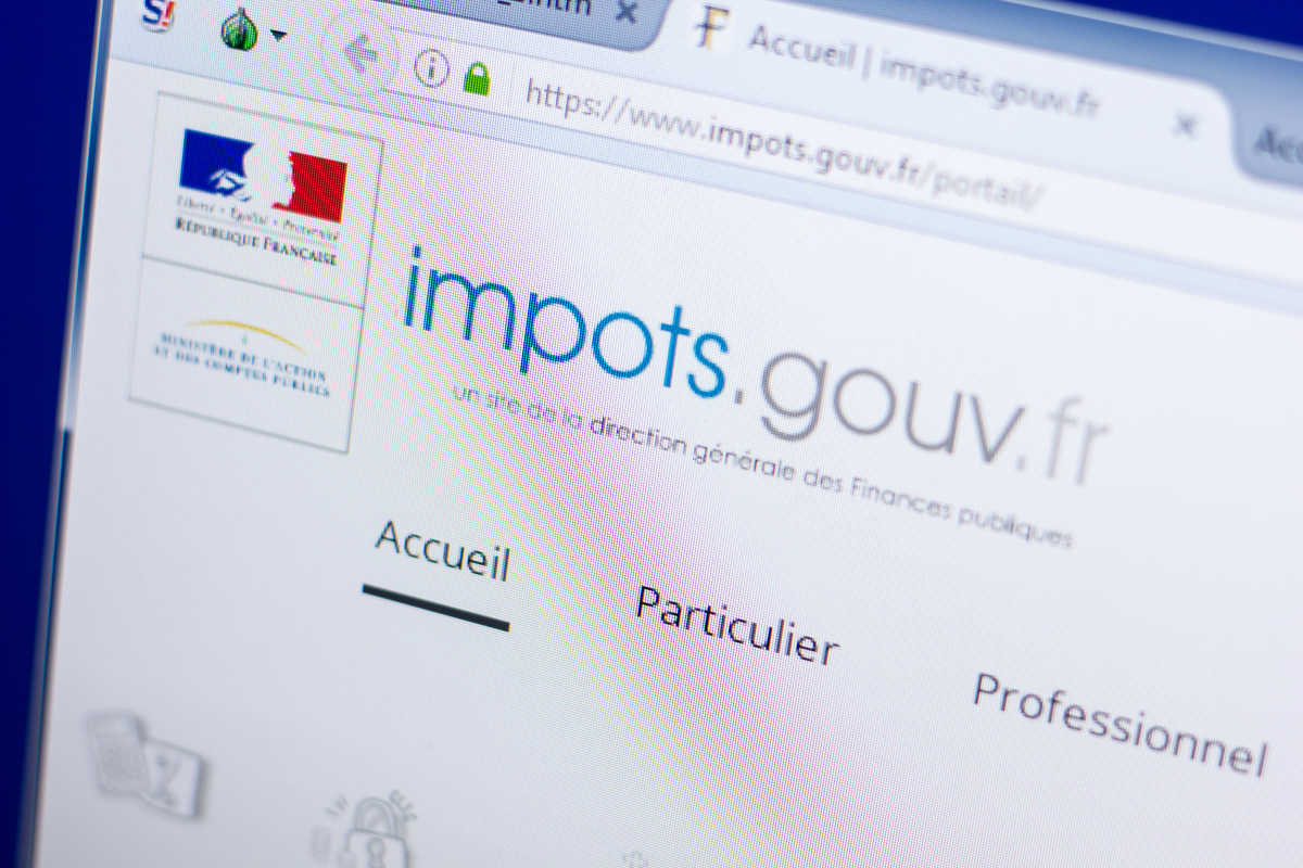 Location Pinel Montpellier – Un écran montrant le site internet des impôts