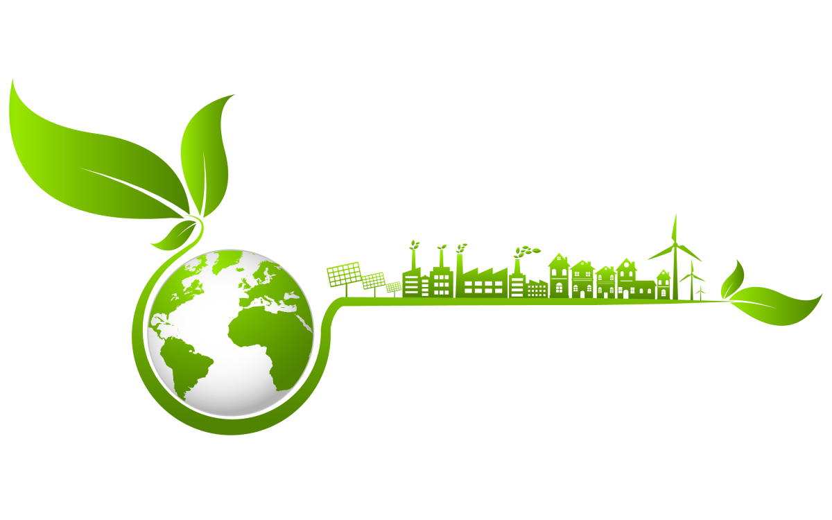 Le Label Bas-Carbone est un outil important pour décarboner les industries françaises label bas carbone – illustration planète et ville écologique