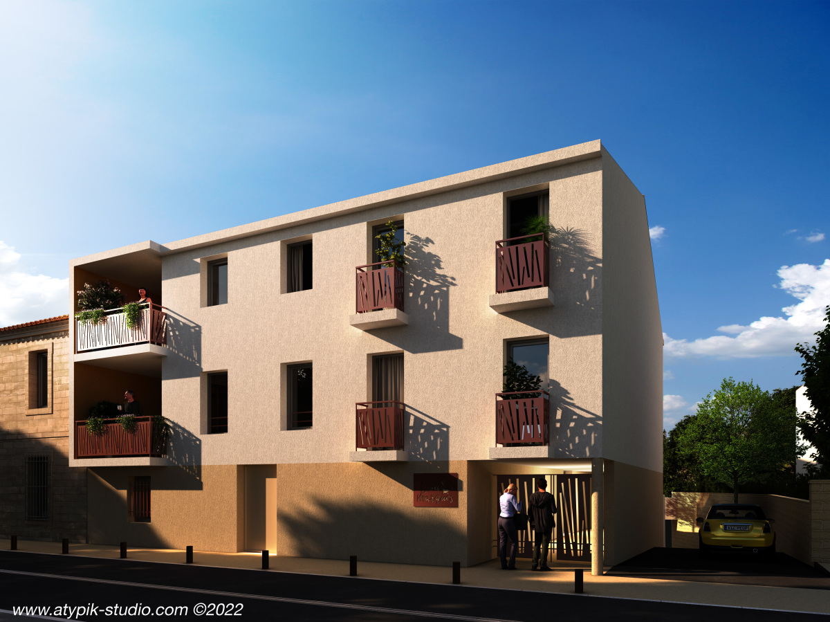 Programme neuf Lou Marques : Appartements neufs à Vendargues référence 6570, aperçu n°2