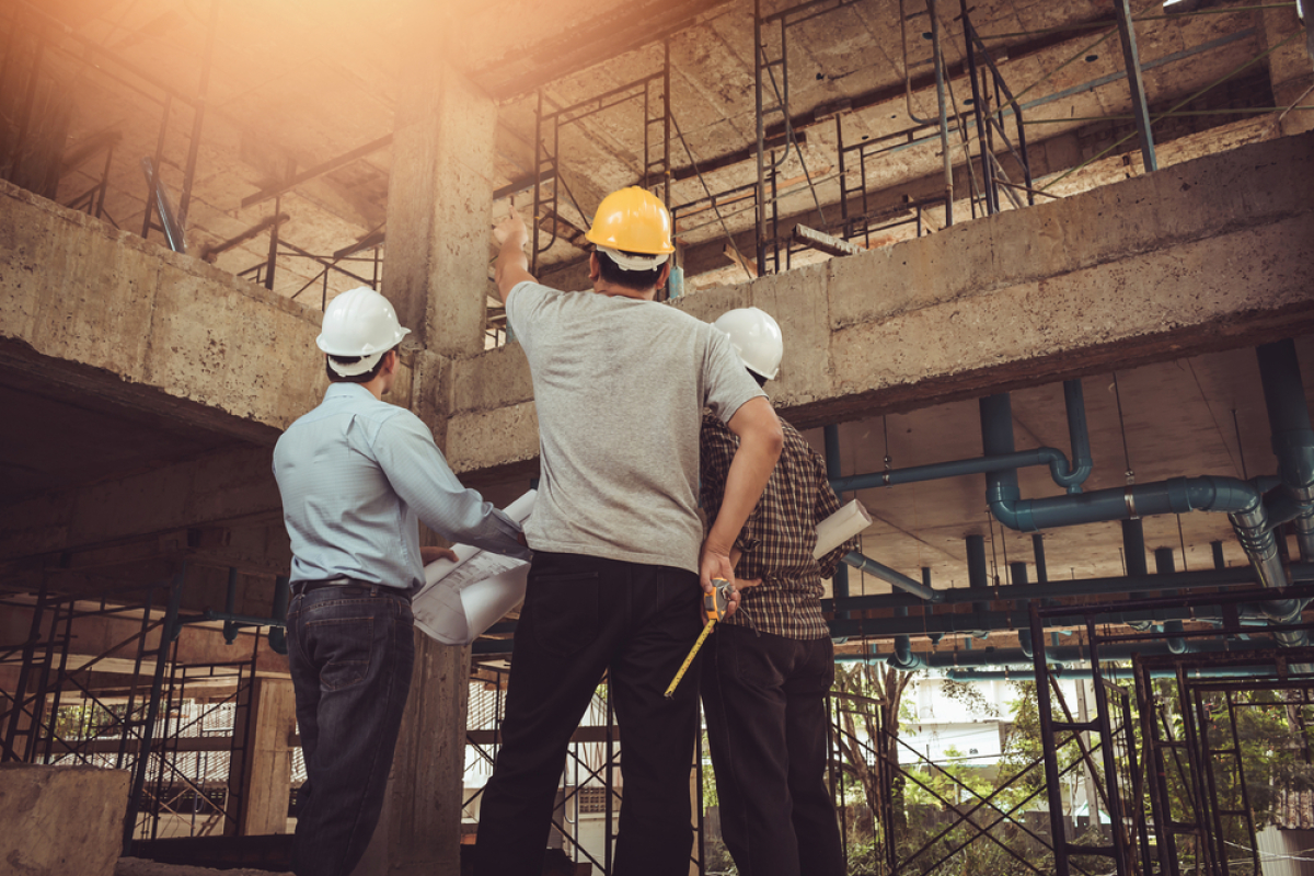 immobilier neuf d’entreprise à Montpellier – chantier pour des bureaux à Montpellier