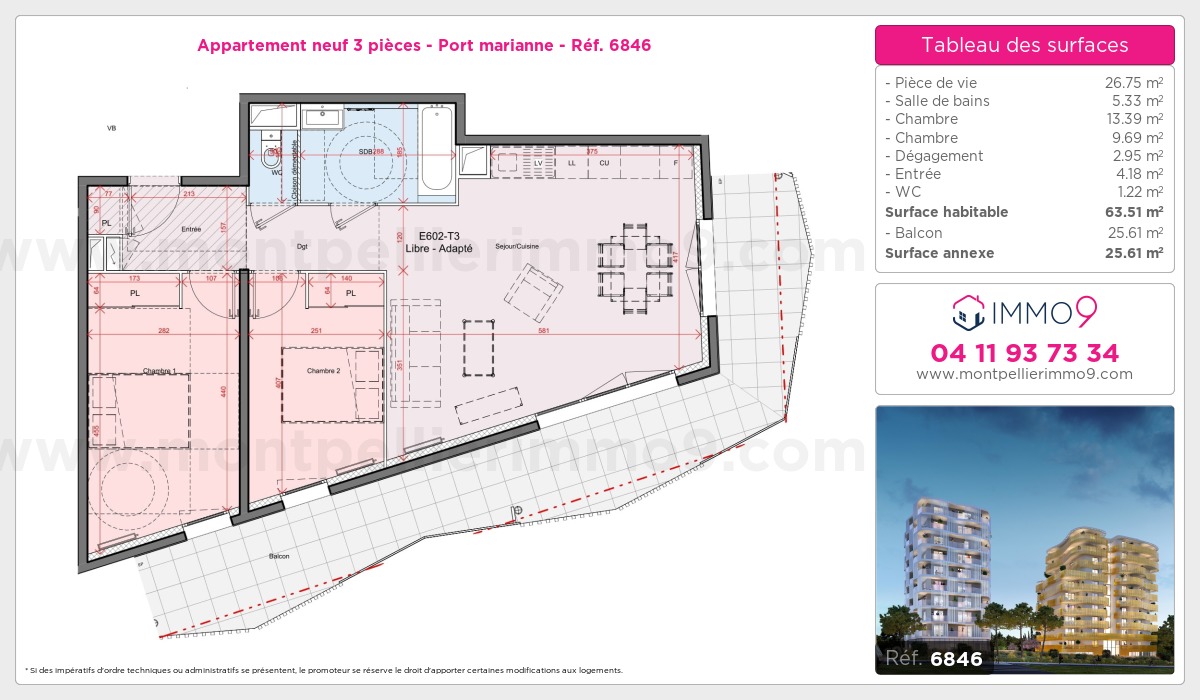 Plan et surfaces, Programme neuf  Référence n° 