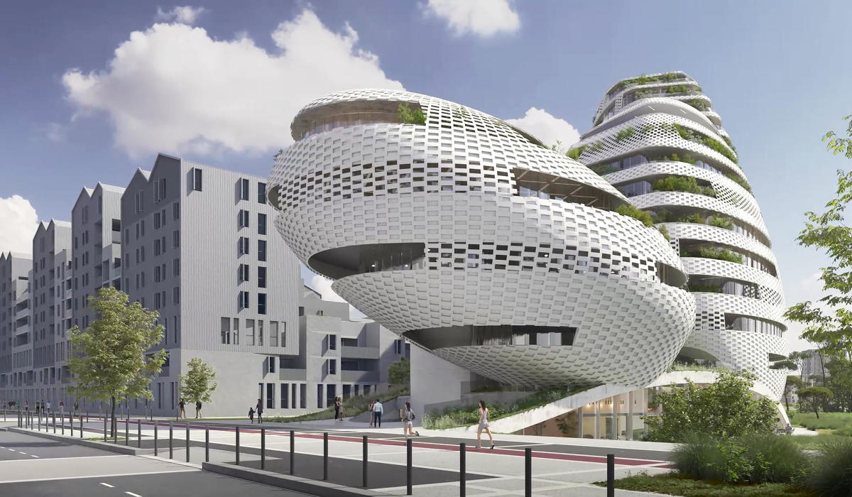 nouvelles folies architecturales Montpellier – folie république les galets