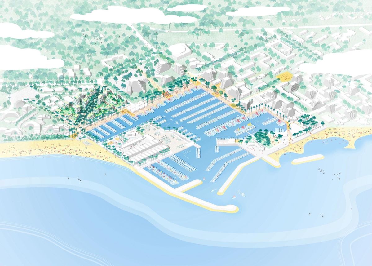 Le plan général du projet ville-port de la Grande Motte le projet ville-port à la grande motte – plan du projet ville-port