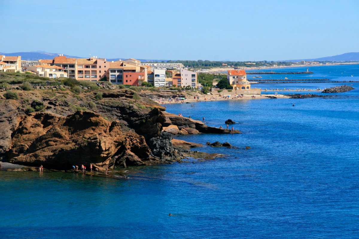 Programme immobilier neuf Agde - Vue sur la mer Méditerranée depuis le Cap d'Agde