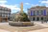 Fontaine place de la comédie à Montpellier