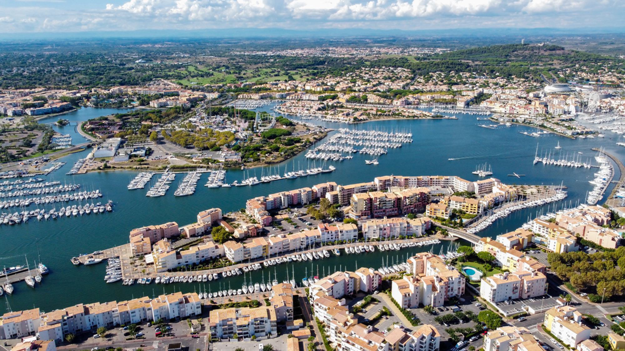 Cap d’Agde vue aérienne