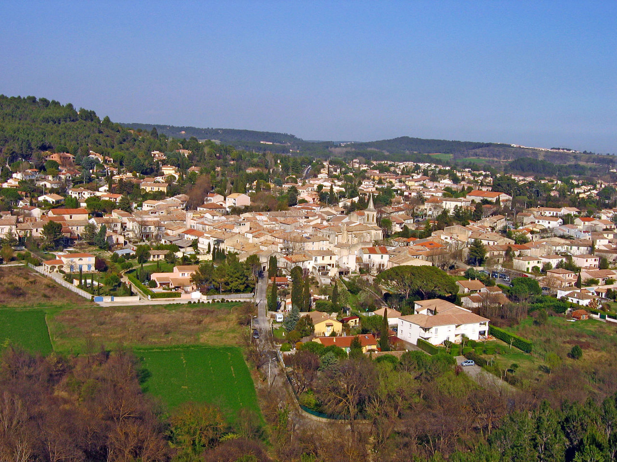 Vue aérienne de Grabels