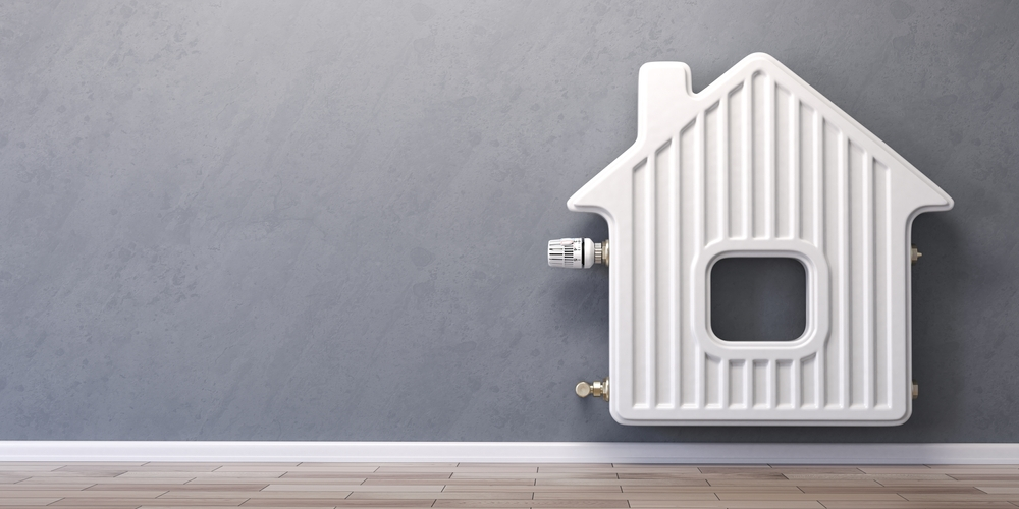 une petite maison a l’aspect d’un radiateur