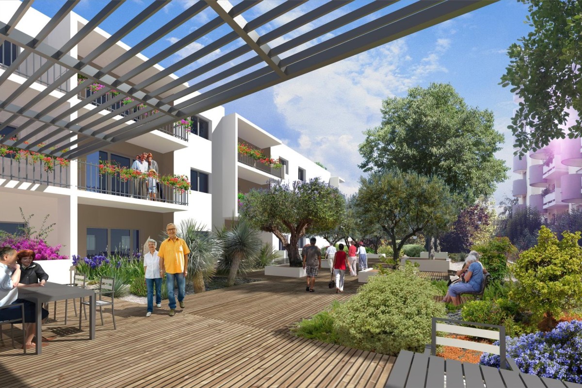 La résidence les Balcons de Montcalm à Montpellier pyramides d’argent occitanie méditerranée – visuel balcons de Montcalm